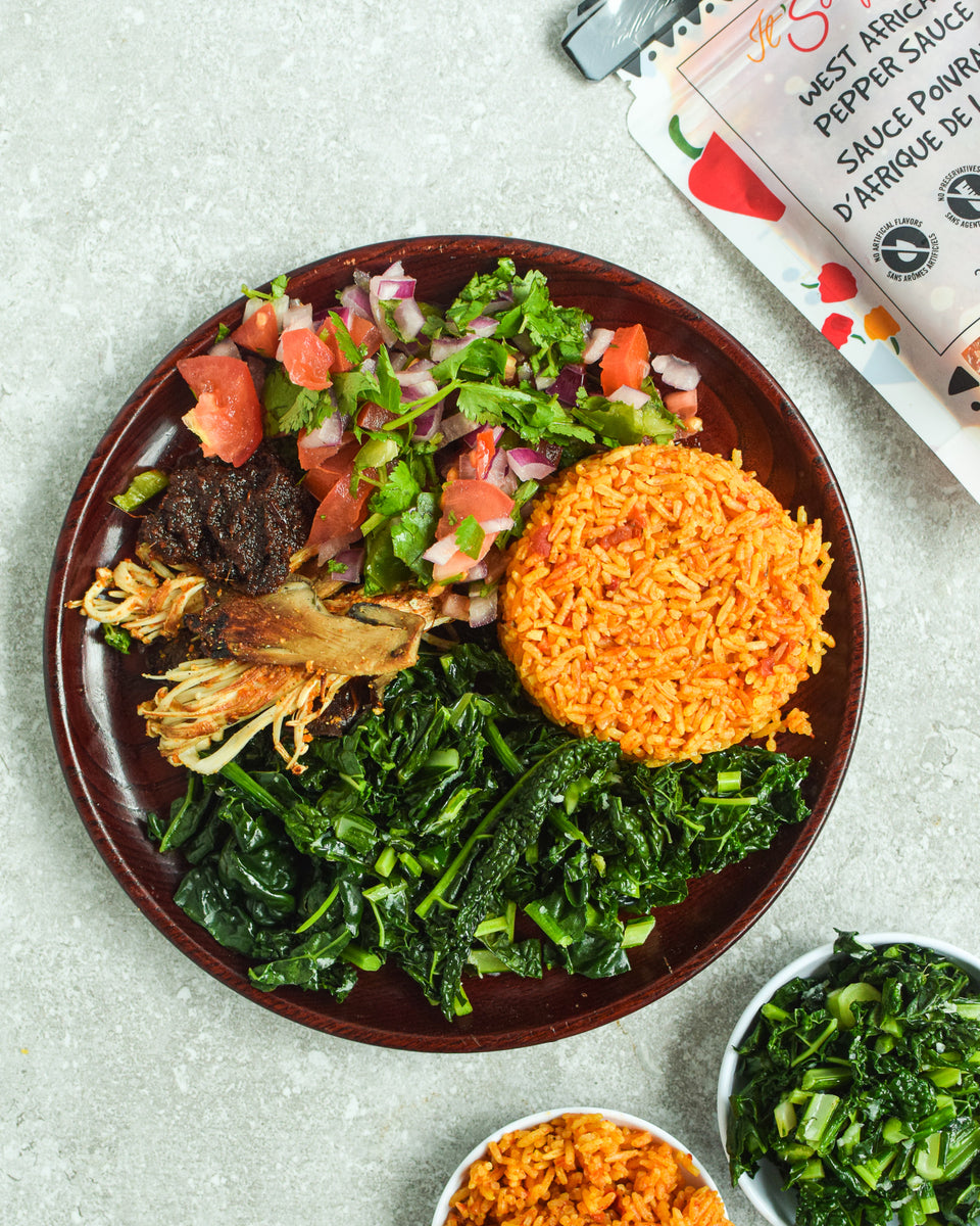 Simple Vegetarian Jollof Rice - The Canadian African